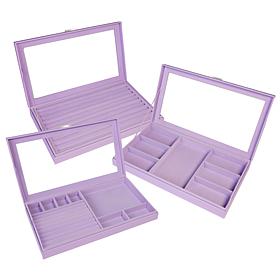 Prestige™ Anti-Tarnish Set of 3 Large Jewelry Boxes