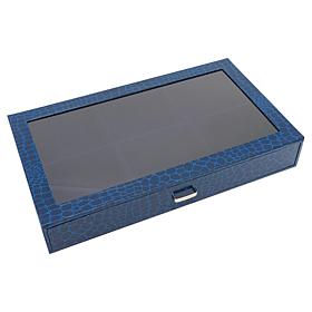 Prestige™ Croco-Embossed Single Drawer Jewelry Box - 8-Compartment