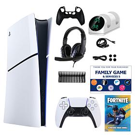 PS5 Slim Digital Console with Accessories Kit & Voucher
