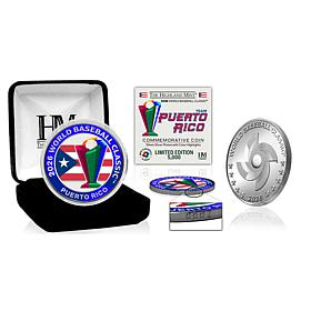 Puerto Rico World Baseball Classic 2026 Silver-Plated Coin
