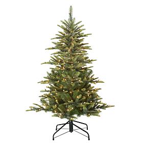 Puleo 4-1/2 ft. Pre-Lit Arctic Fir Artificial Christmas Tree