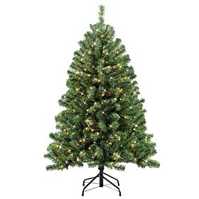 Puleo 4.5 ft. Noble Fir Artificial Christmas Tree w/250 Clear Lights