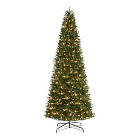 Puleo International 12' Pre-Lit Fir Tree 800 Warm White LED Lights 