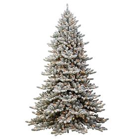Puleo Intl. 9' Royal Majestic Fraser Fir Flocked Tree with Memory Tips