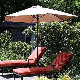 Pure Garden 9' Aluminum Patio Umbrella with Auto-Crank