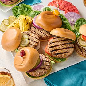 Pureland 12ct 5.33 oz. Black Angus Bacon & Cheddar Burgers Auto-Ship®
