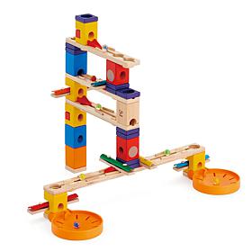 Quadrilla Wooden Marble Run Construction 97 Piece Playset