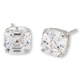 Radiance by Absolute™ 10K 2.8ctw Asscher Cut Solitaire Stud Earrings