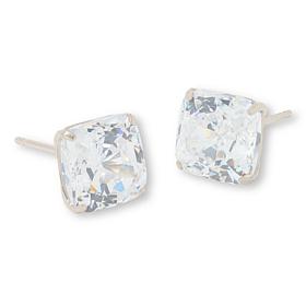 Radiance by Absolute™ 10K Gold 4ctw 100-Facet Princess Stud Earrings