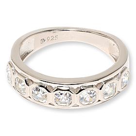 Radiance by Absolute™ 1.35ctw Asscher Cut Bezel-Set Band Ring