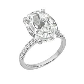 Radiance by Absolute™ 19.29ctw Oval Solitaire Engagement Ring