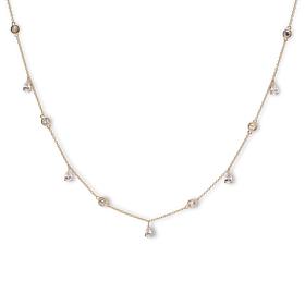 Radiance by Absolute™ 20" Round and Pear Stone Station Necklace