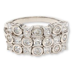 Radiance by Absolute™ 3-Row Mixed-Cut Band Ring
