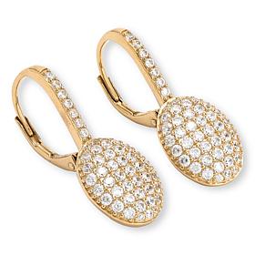 Radiance by Absolute™ 3.78ctw Pavé Oval Drop Earrings