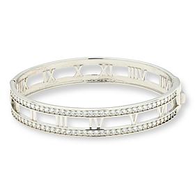 Radiance by Absolute™ 4.30ctw Roman Numeral Bangle Bracelet