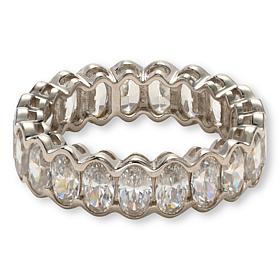 Radiance by Absolute™ 5.25ctw Sterling Silver Oval Eternity Ring