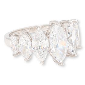 Radiance by Absolute™ 5.5ctw Graduated Marquise-Cut Ring