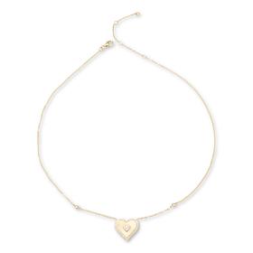 Radiance by Absolute™ Fluted Heart Pendant Necklace