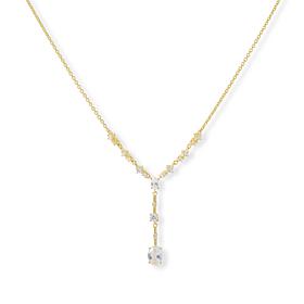 Radiance by Absolute™ Goldtone Round and Emerald Cut Y-Necklace