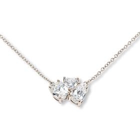 Radiance by Absolute™ Multi Stone Oval Pendant Necklace