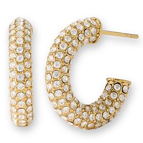 Radiance by Absolute™ Pave Chunky Hoop Earrings
