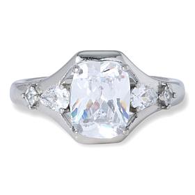 Radiance by Absolute™ Stainless Steel CZ Cocktail Ring