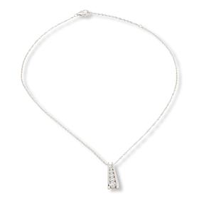 Radiance by Absolute™ Tension-Set Graduated 5-Stone Drop Necklace