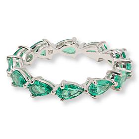 Radiance by Absolute™ x Marysol Patton Green Pear Cut Eternity Ring