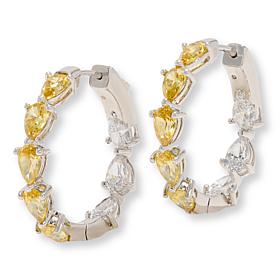 Radiance by Absolute™ x Marysol Patton Yellow Pear Hoop Earrings - 1"