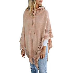 Raj Emily Hooded Poncho - Blush