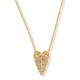 Rarities 1/3ctw Colored Diamond Heart Drop Necklace