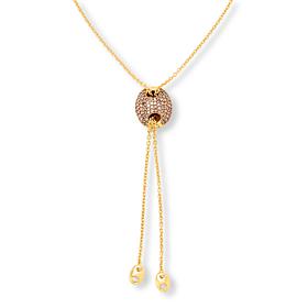 Rarities Champagne Diamond Bolo Adjustable Necklace