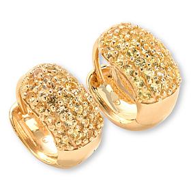 Rarities Gold-Plated Colors of Sapphire Huggie Hoop Earrings