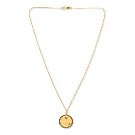 Rarities Gold-Plated "Love You to the Moon" Champagne Diamond Pendant