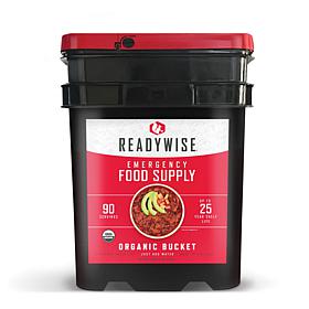 ReadyWise 90-Serving Organic Food Supply Bucket