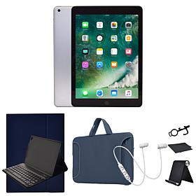 Refurbished 2018 Apple iPad 9.7" 128GB Wifi w/Stand & Accessories