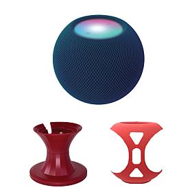 Refurbished Apple HomePod mini with Stand and Silicone Skin