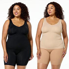 Rhonda Shear 2-pack Butterknit Tank Top with Built-In Bra