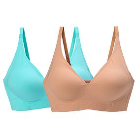 Rhonda Shear 2-pack Gel Bra without Back Closure