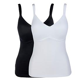 Rhonda Shear 2-pack Molded Cup Cami Tank Top