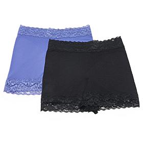 Rhonda Shear 2-pack Seamless Lace Boyshort