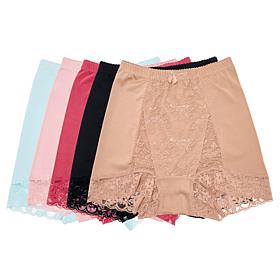 Rhonda Shear 5-pack Classic Pin-Up Panty with Lace Detail