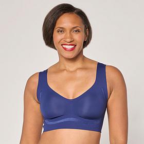 Rhonda Shear Invisible Edge Satin-Trim Bra