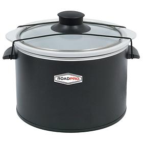 RoadPro 12-Volt 1.5-Quart Slow Cooker in Black