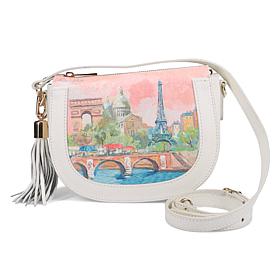 Ron White Amara Leather Crossbody Saddle Bag