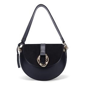 Ron White Beckett Leather Flap Saddle Shoulder/Crossbody Bag