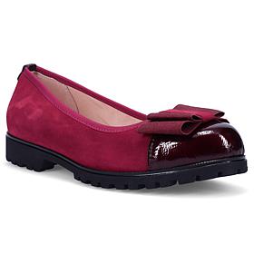 Ron White Isobell Leather Ballet Flat with Satin Shoe Bag