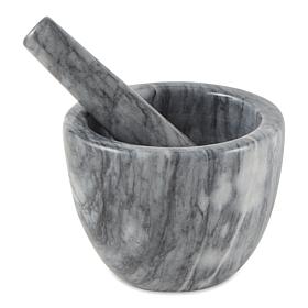 RSVP Marble Mortar & Pestle - Gray