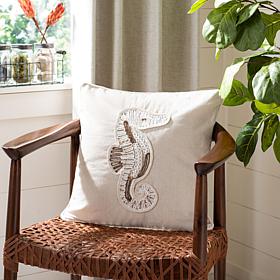 Safavieh 18" x 18" Sanden Seahorse Pillow