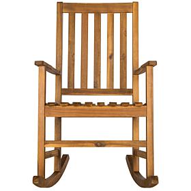 Safavieh Barstow Rocking Chair - Teak Brown Finish